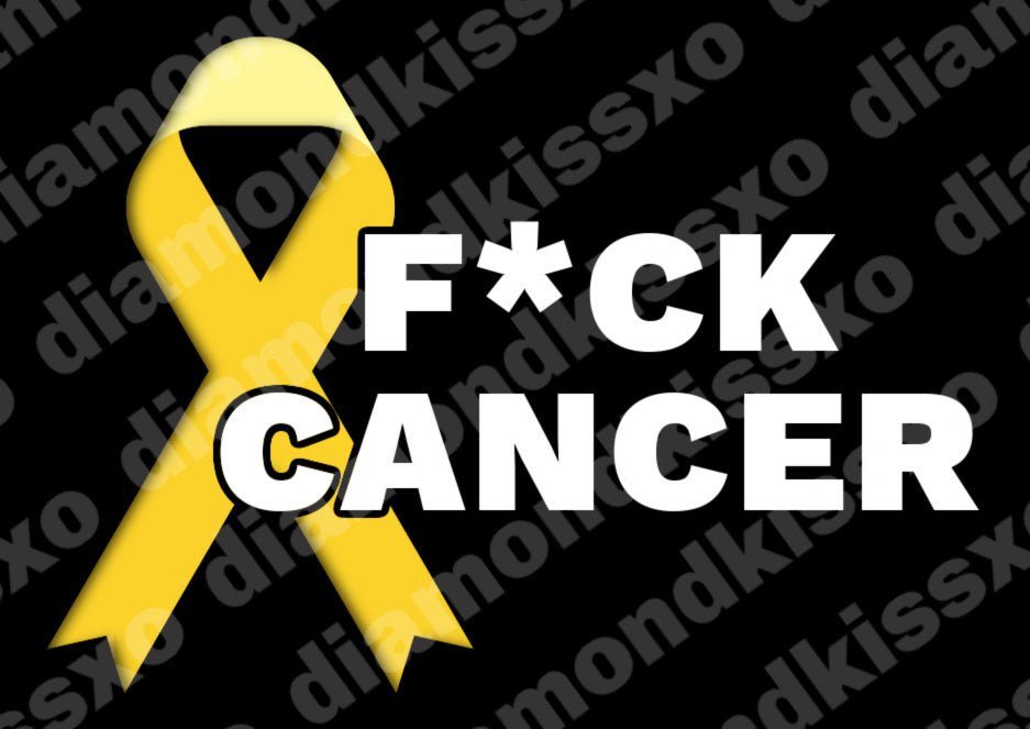 Bladder & Bone Cancer Ribbon (Yellow)