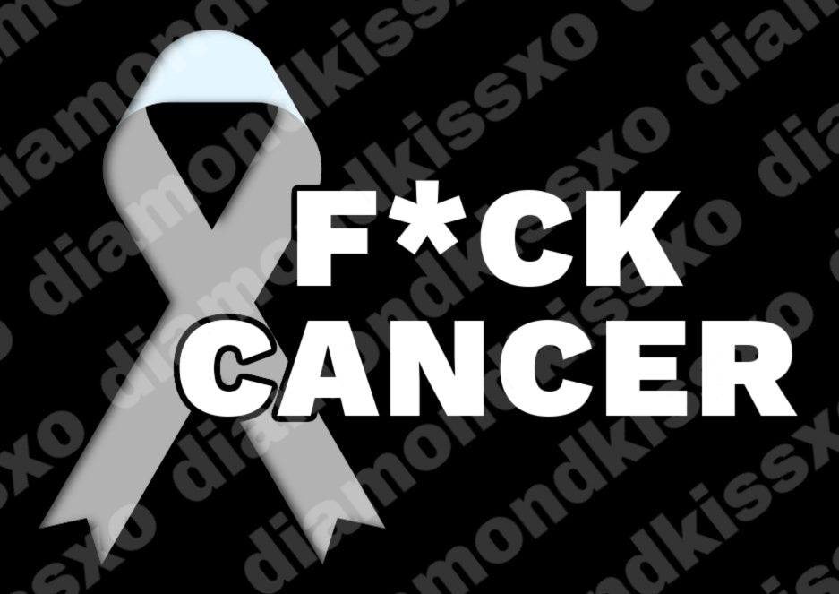 Brain Cancer Ribbon (Grey)