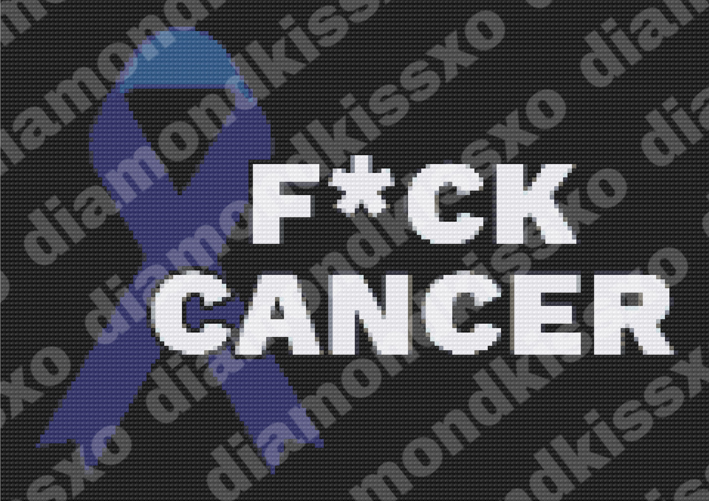 Colon Cancer Ribbon (Dark Blue)