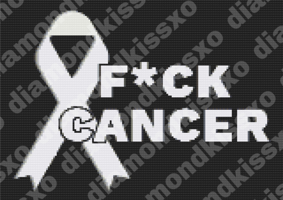 Lung Cancer Ribbon (White) – Diamondkissxo